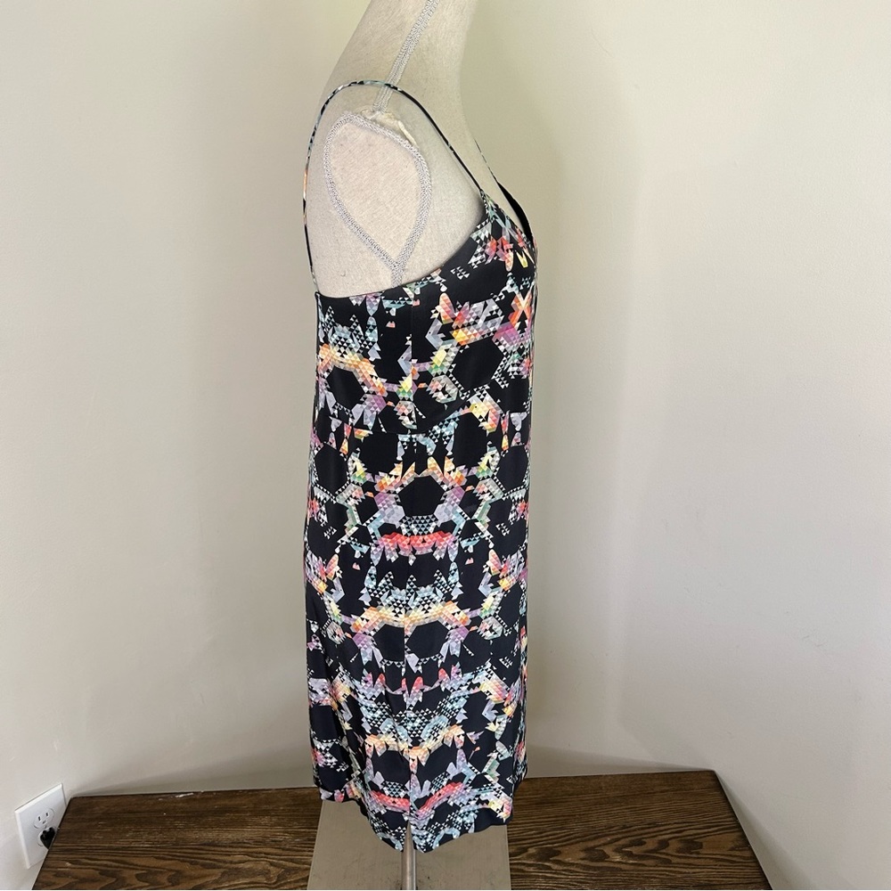 TIBI Gray/geometric print sleeveless dress - Size 0 - Picture 3 of 11